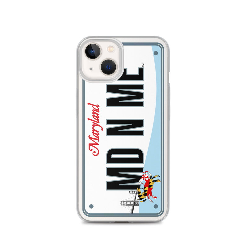 iPhone Case Clear - Maryland License Plate