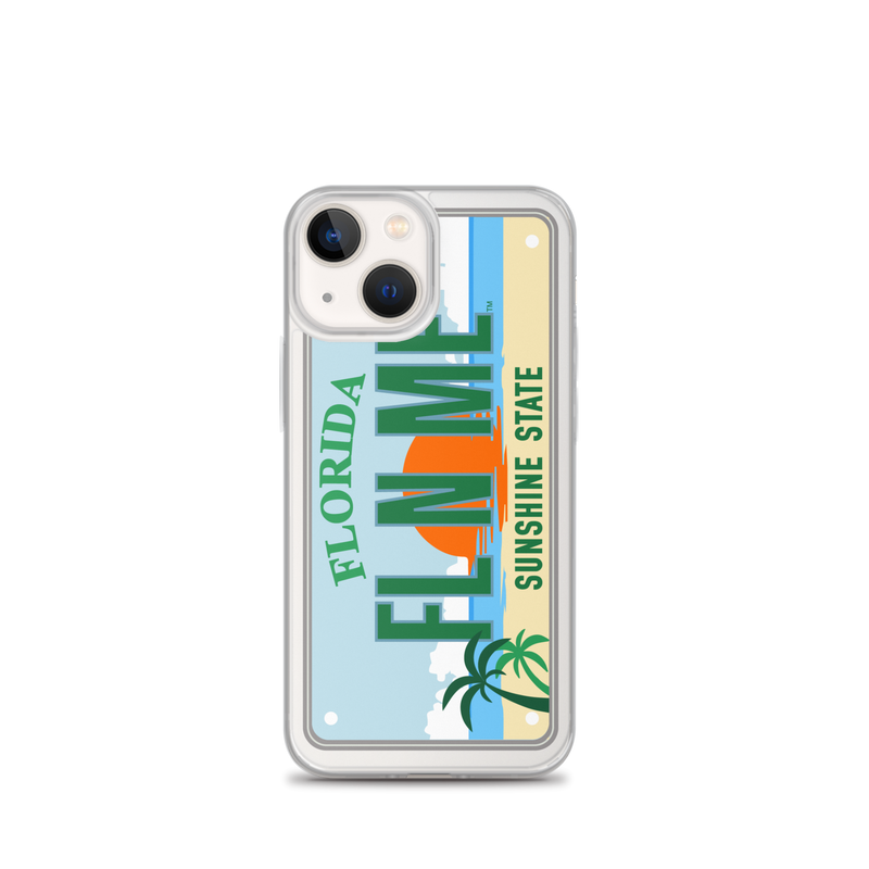 iPhone Case Clear - Florida License Plate