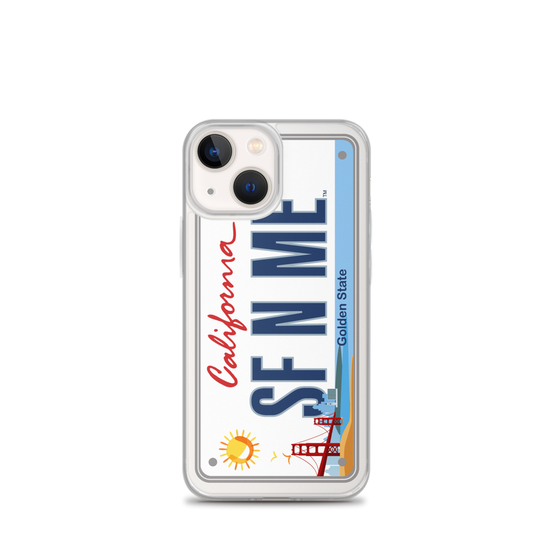 iPhone Case Clear - San Francisco License Plate