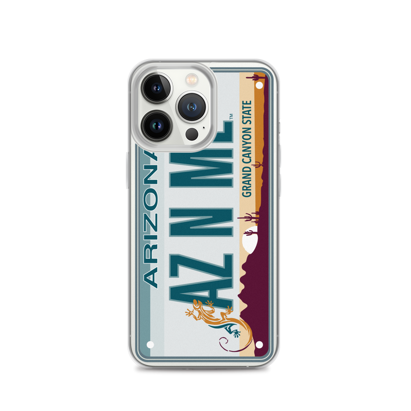 iPhone Case Clear - Arizona License Plate