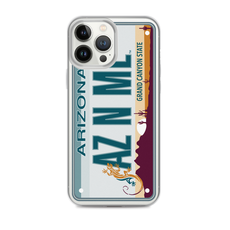 iPhone Case Clear - Arizona License Plate