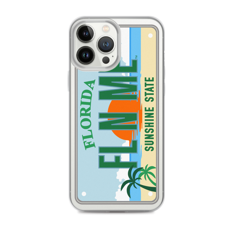 iPhone Case Clear - Florida License Plate