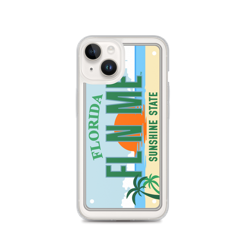 iPhone Case Clear - Florida License Plate