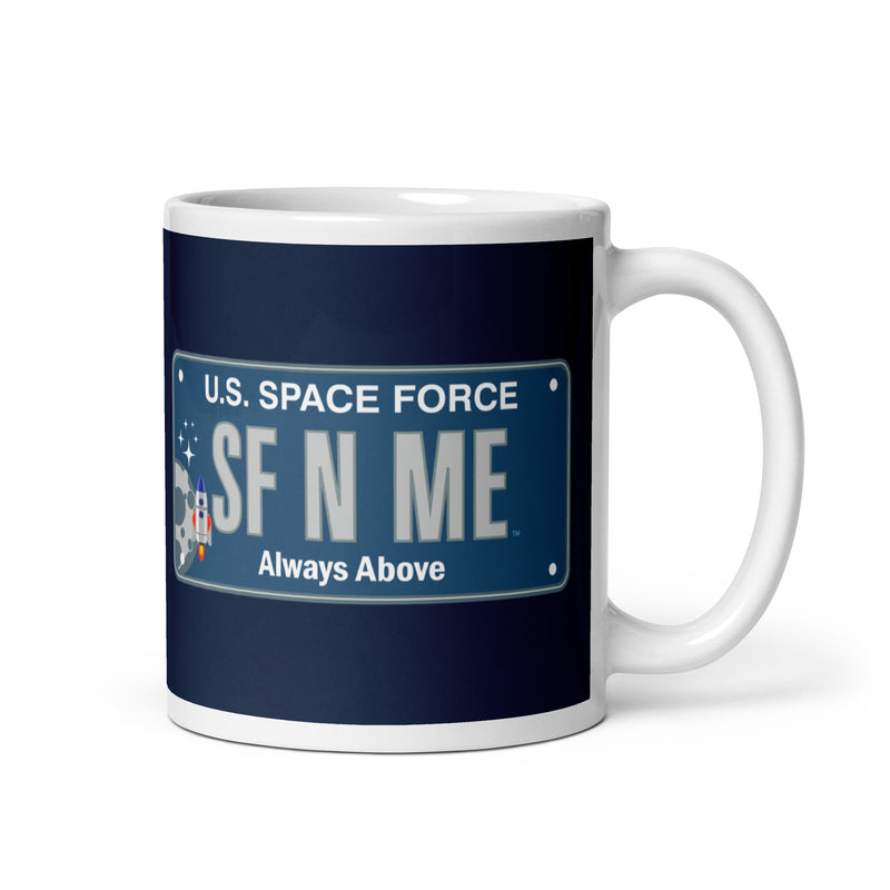 Coffee Mug - Space Force License Plate