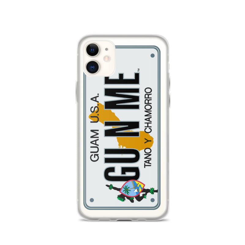 iPhone Case Clear - Guam License Plate