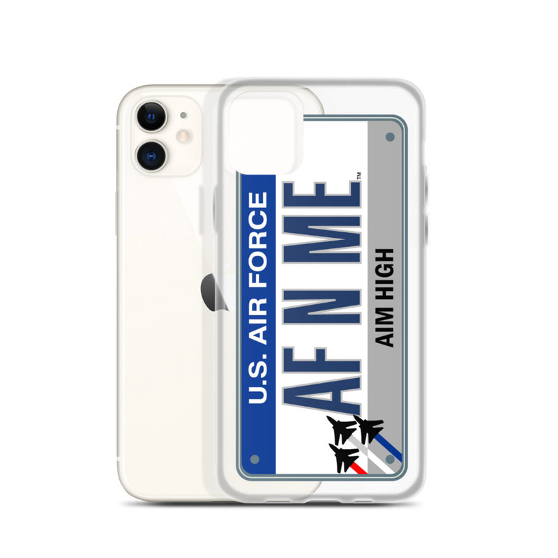 iPhone Case Clear - Air Force License Plate