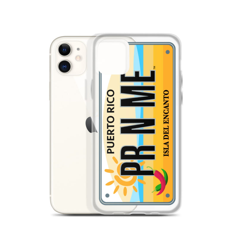 iPhone Case Clear - Puerto Rico License Plate