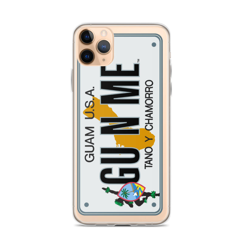 iPhone Case Clear - Guam License Plate