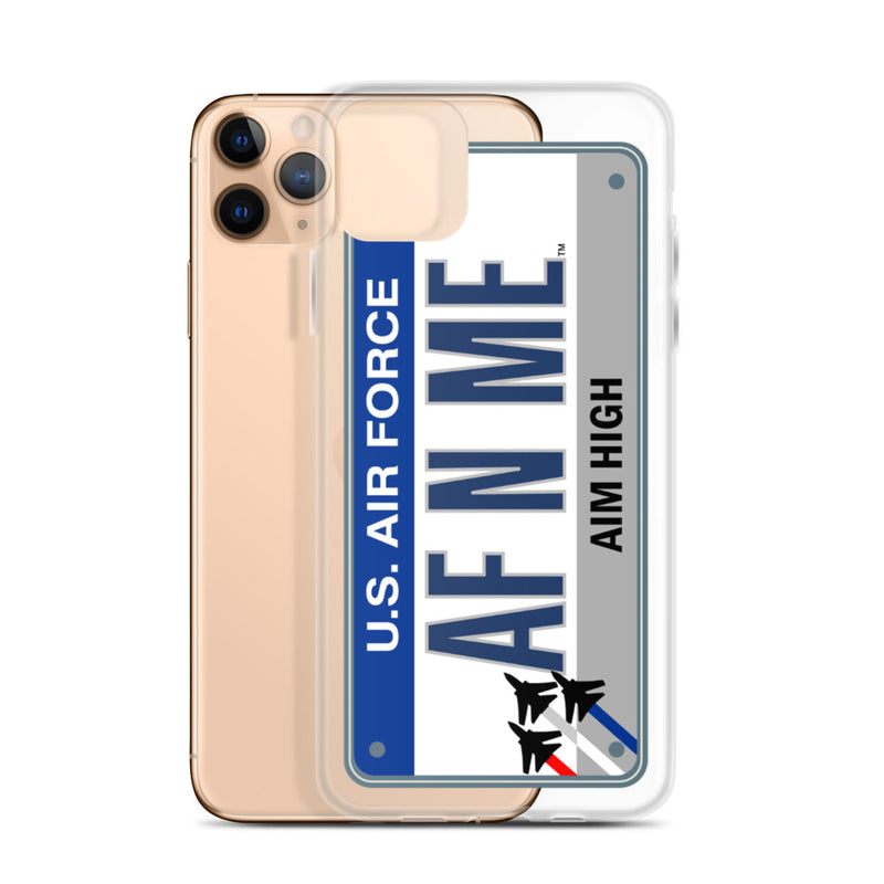 iPhone Case Clear - Air Force License Plate