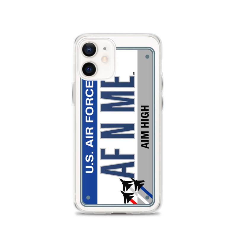 iPhone Case Clear - Air Force License Plate