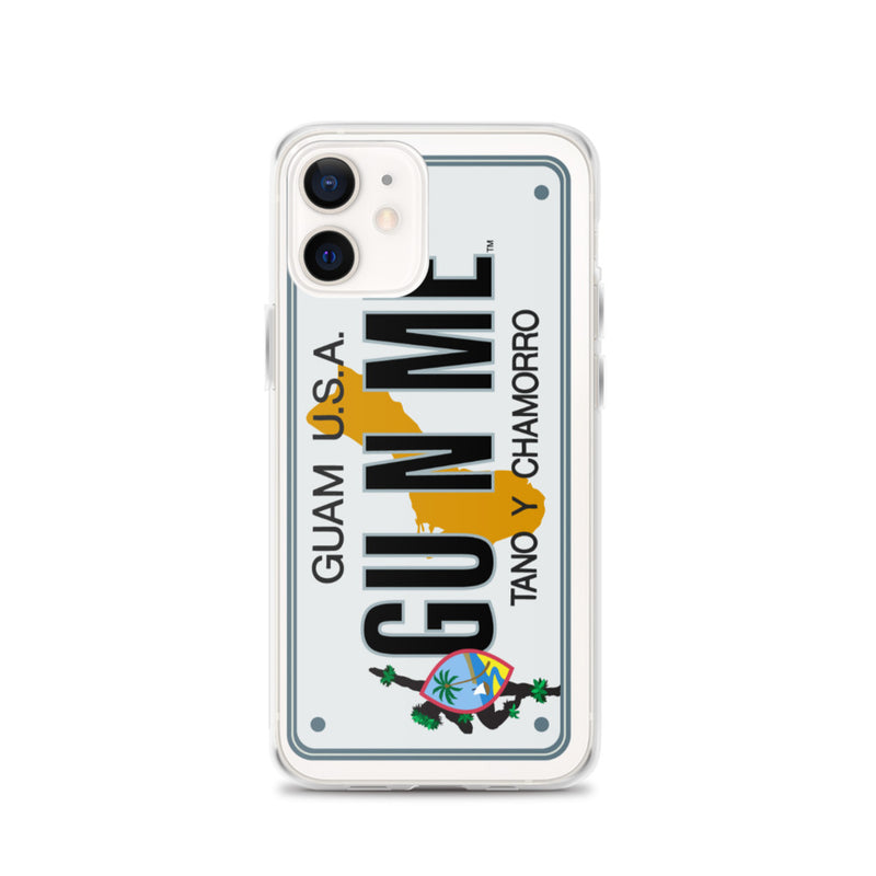 iPhone Case Clear - Guam License Plate