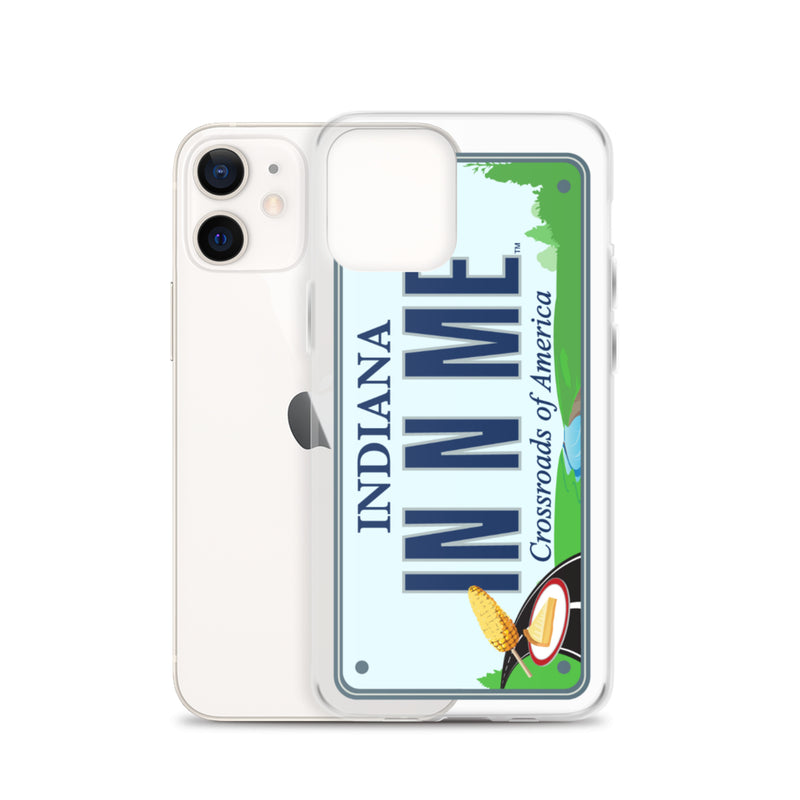 iPhone Case Clear - Indiana License Plate