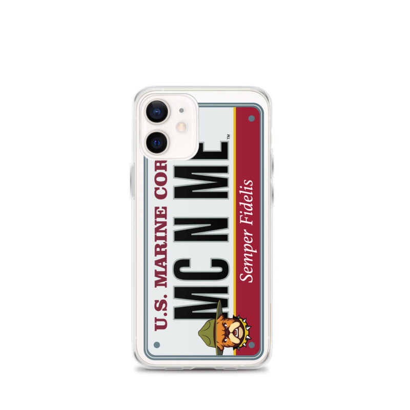 iPhone Case Clear - Marine Corps License Plate