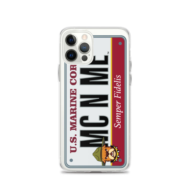 iPhone Case Clear - Marine Corps License Plate