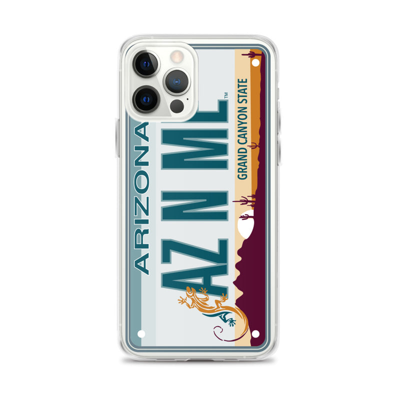 iPhone Case Clear - Arizona License Plate