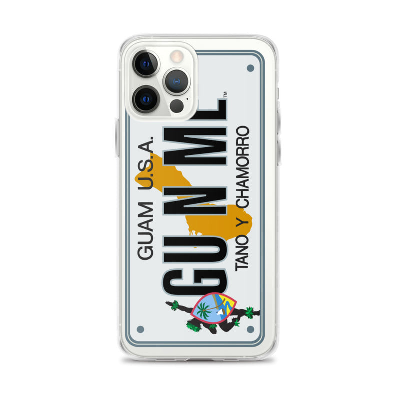 iPhone Case Clear - Guam License Plate