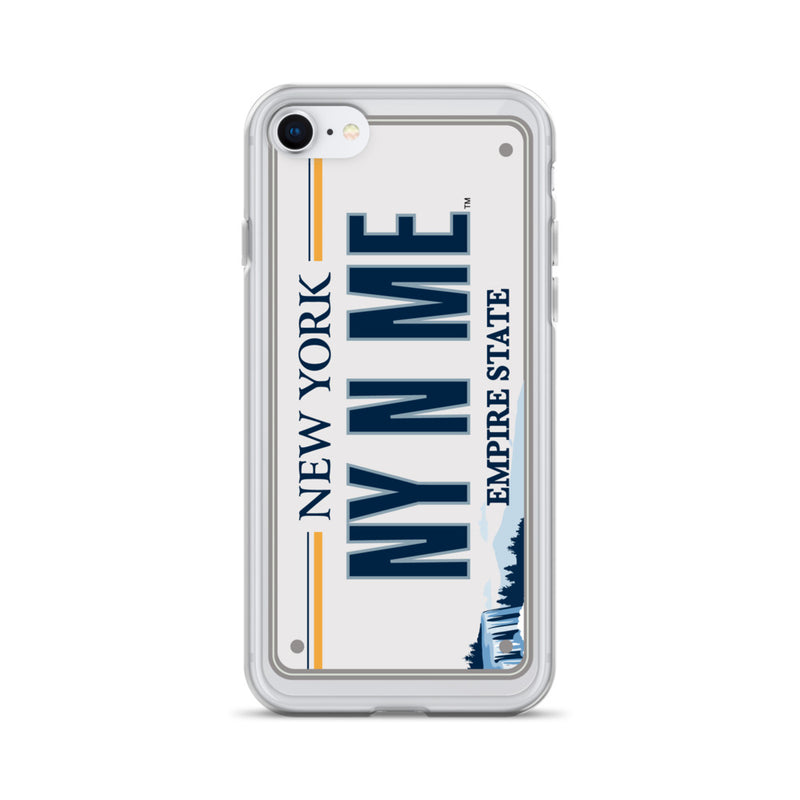 iPhone Case Clear - New York License Plate