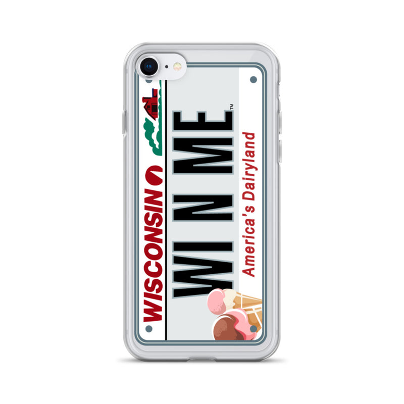 iPhone Case Clear - Wisconsin License Plate