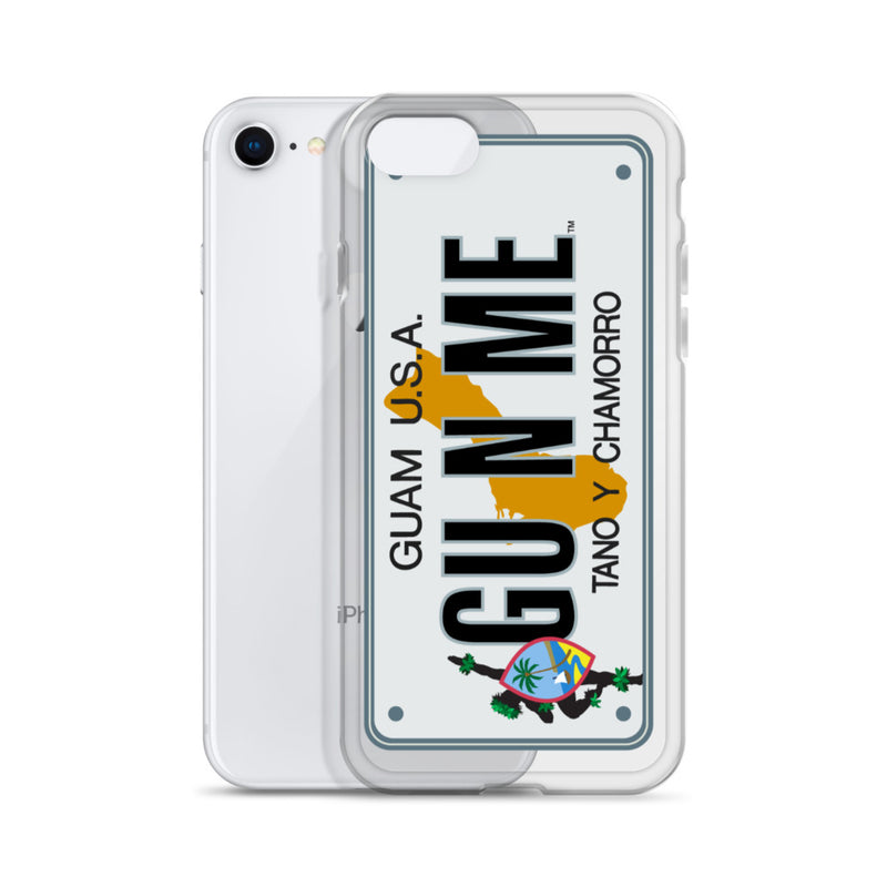 iPhone Case Clear - Guam License Plate