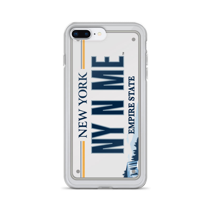 iPhone Case Clear - New York License Plate