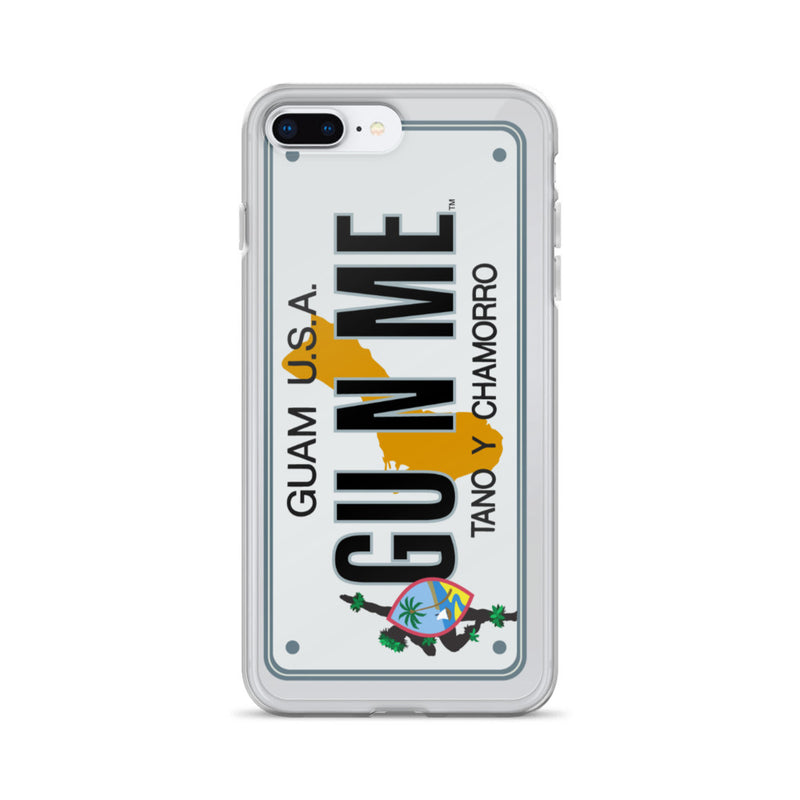 iPhone Case Clear - Guam License Plate