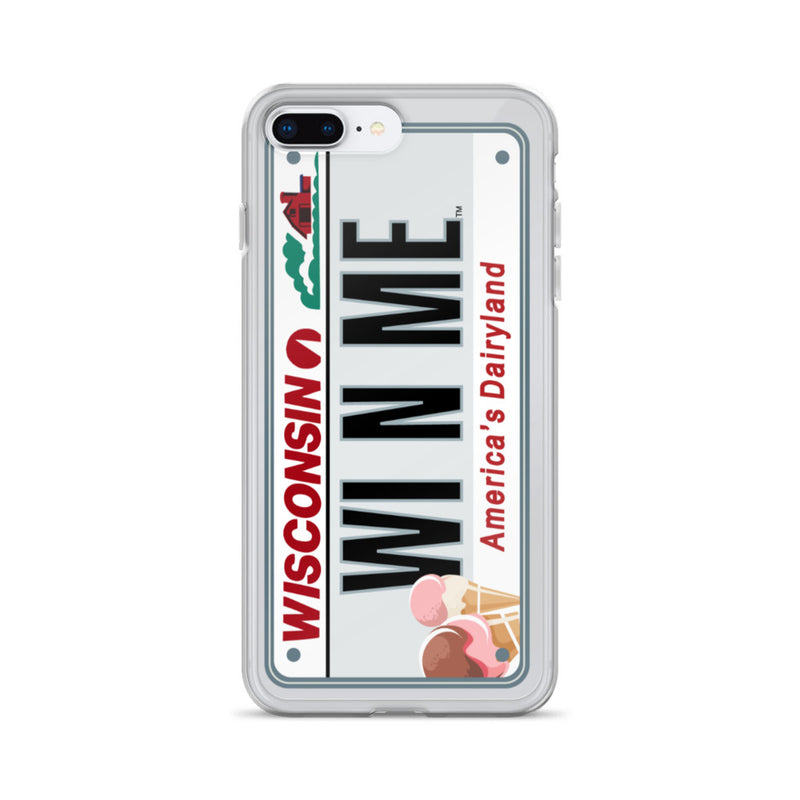 iPhone Case Clear - Wisconsin License Plate