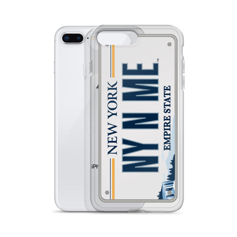 iPhone Case Clear - New York License Plate