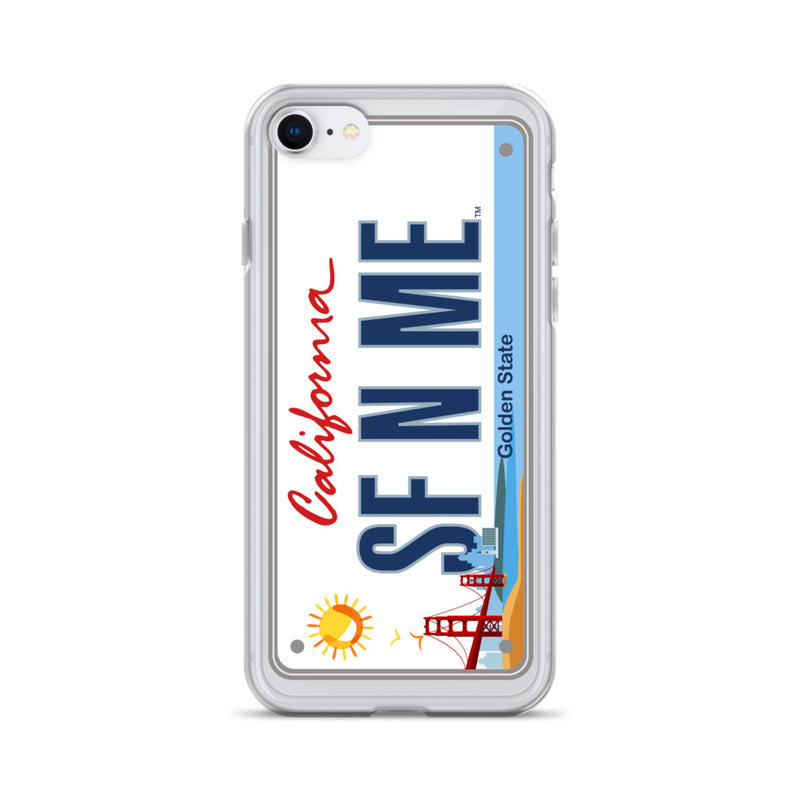 iPhone Case Clear - San Francisco License Plate