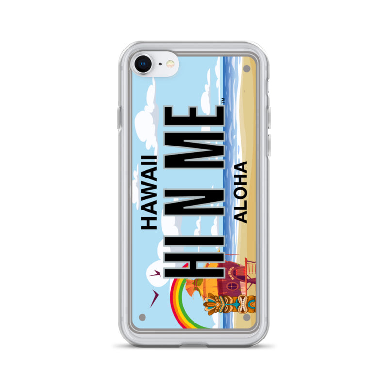 iPhone Case Clear - Hawaii License Plate