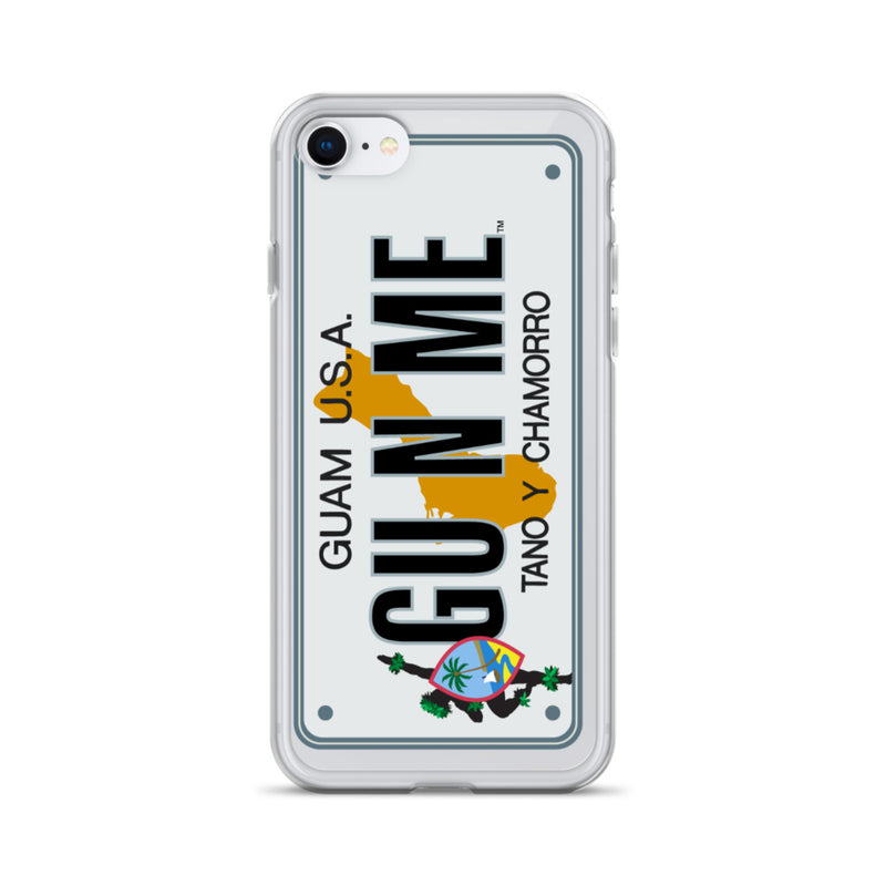 iPhone Case Clear - Guam License Plate