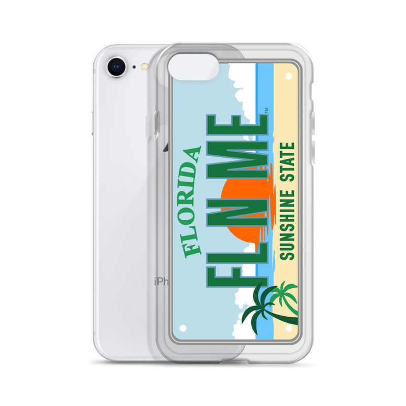 iPhone Case Clear - Florida License Plate