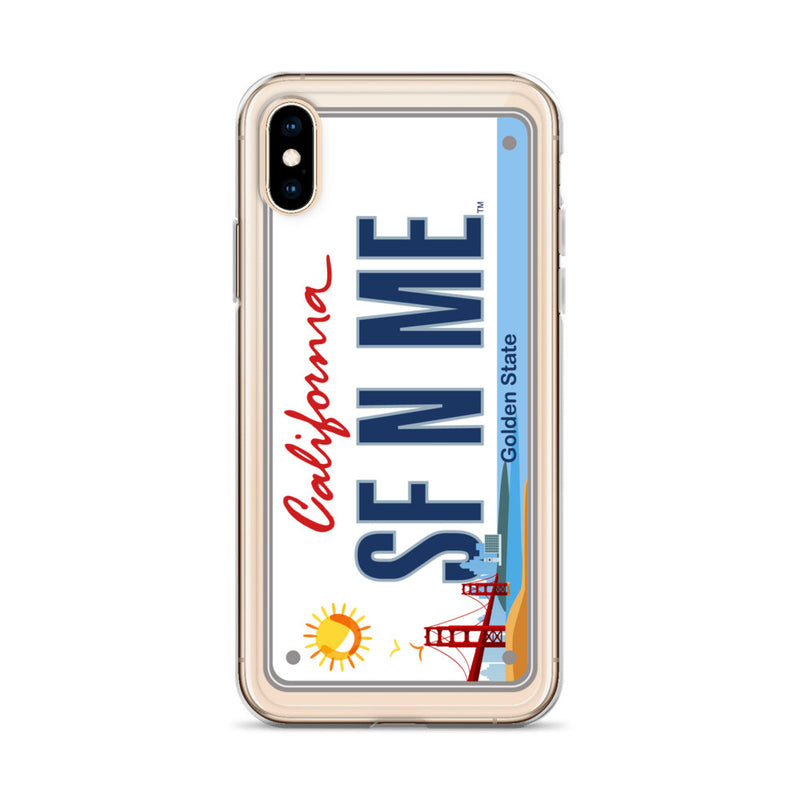 iPhone Case Clear - San Francisco License Plate