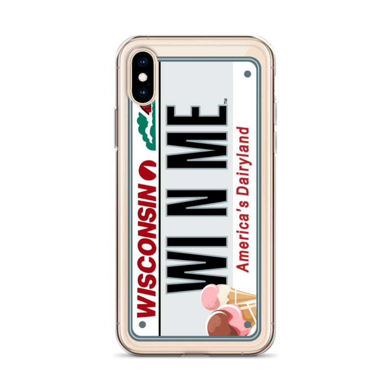 iPhone Case Clear - Wisconsin License Plate