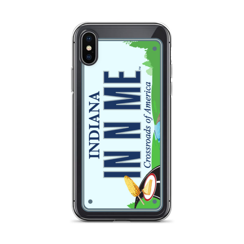 iPhone Case Clear - Indiana License Plate