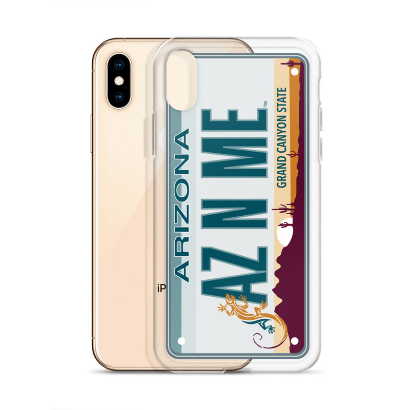 iPhone Case Clear - Arizona License Plate