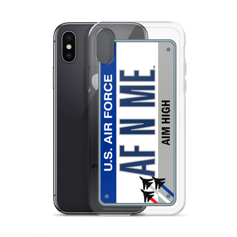 iPhone Case Clear - Air Force License Plate