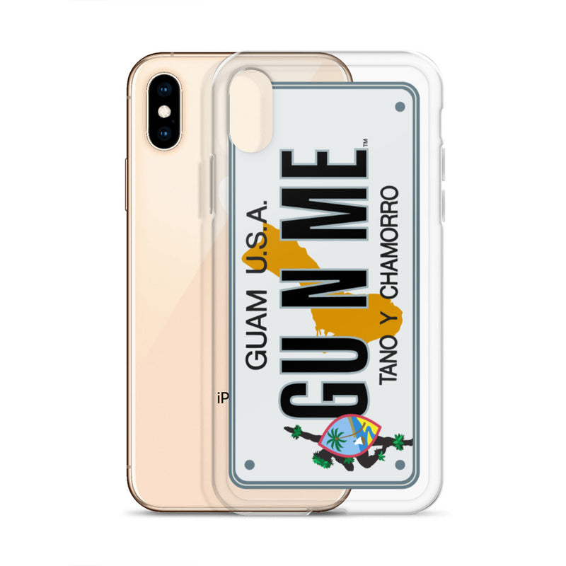 iPhone Case Clear - Guam License Plate