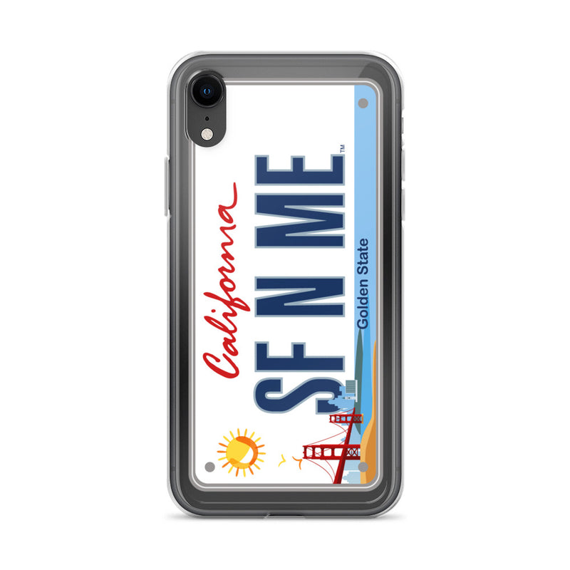 iPhone Case Clear - San Francisco License Plate