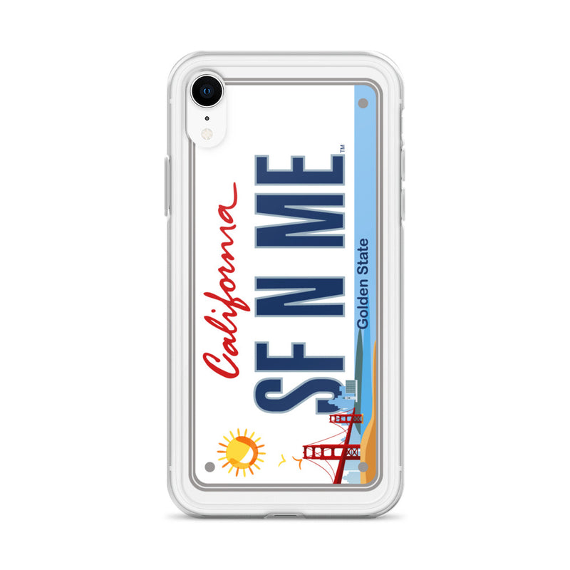 iPhone Case Clear - San Francisco License Plate