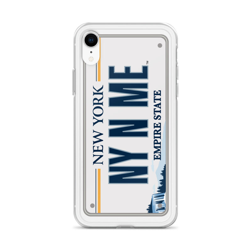 iPhone Case Clear - New York License Plate