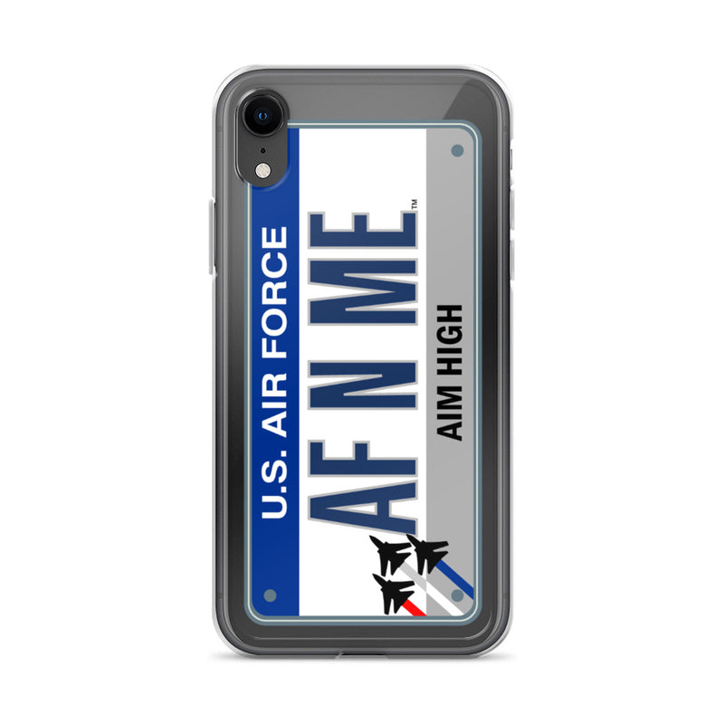 iPhone Case Clear - Air Force License Plate