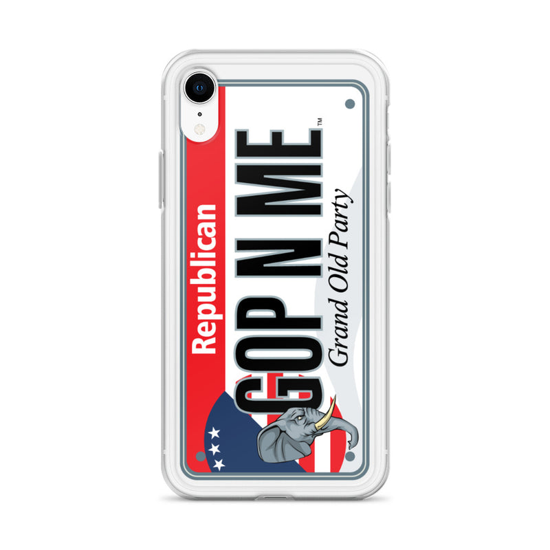 iPhone Case Clear - Republican License Plate