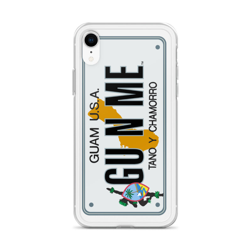 iPhone Case Clear - Guam License Plate