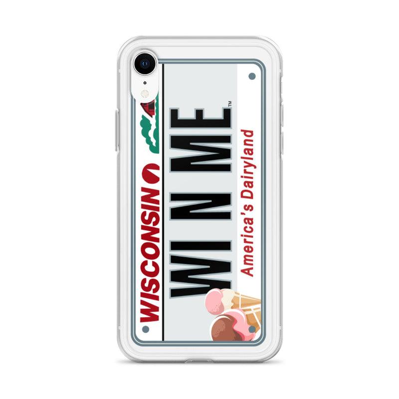 iPhone Case Clear - Wisconsin License Plate