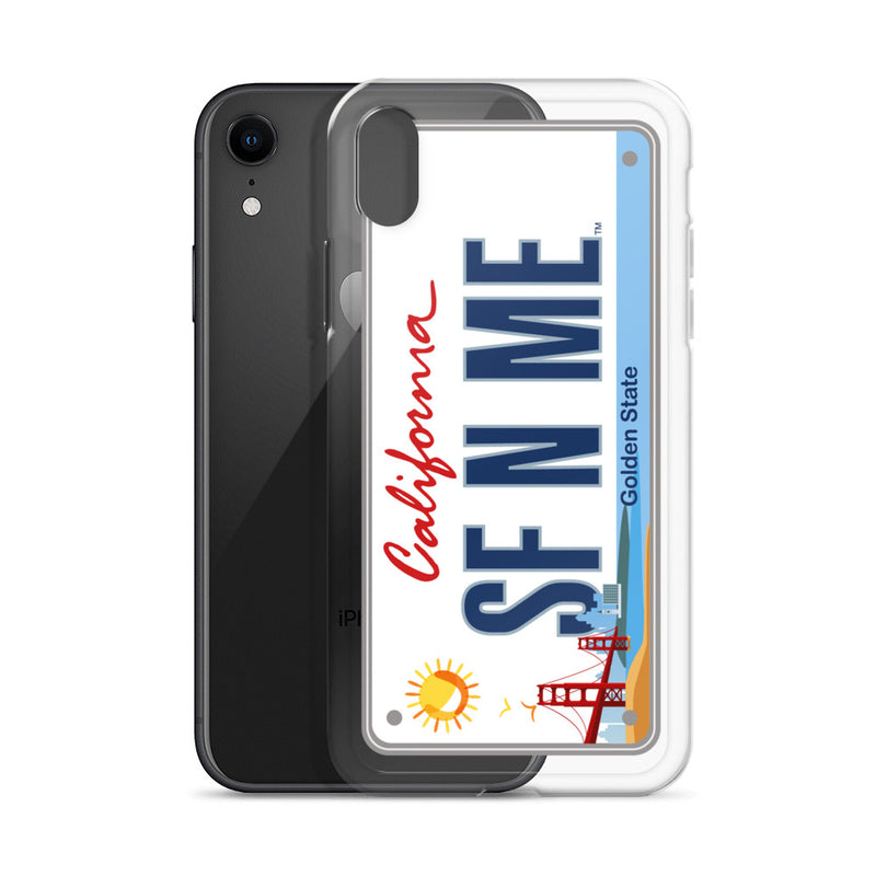 iPhone Case Clear - San Francisco License Plate