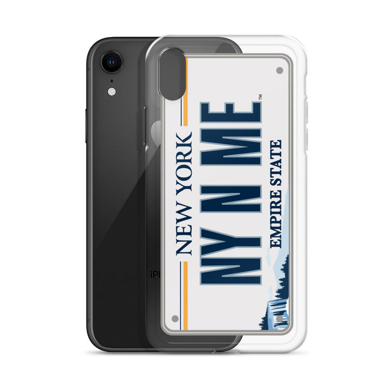 iPhone Case Clear - New York License Plate