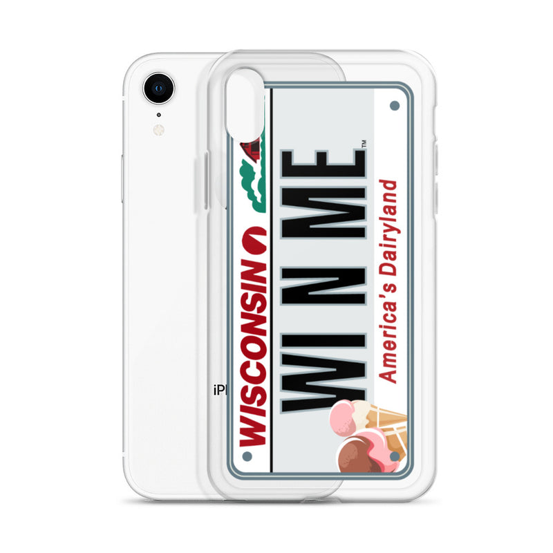 iPhone Case Clear - Wisconsin License Plate