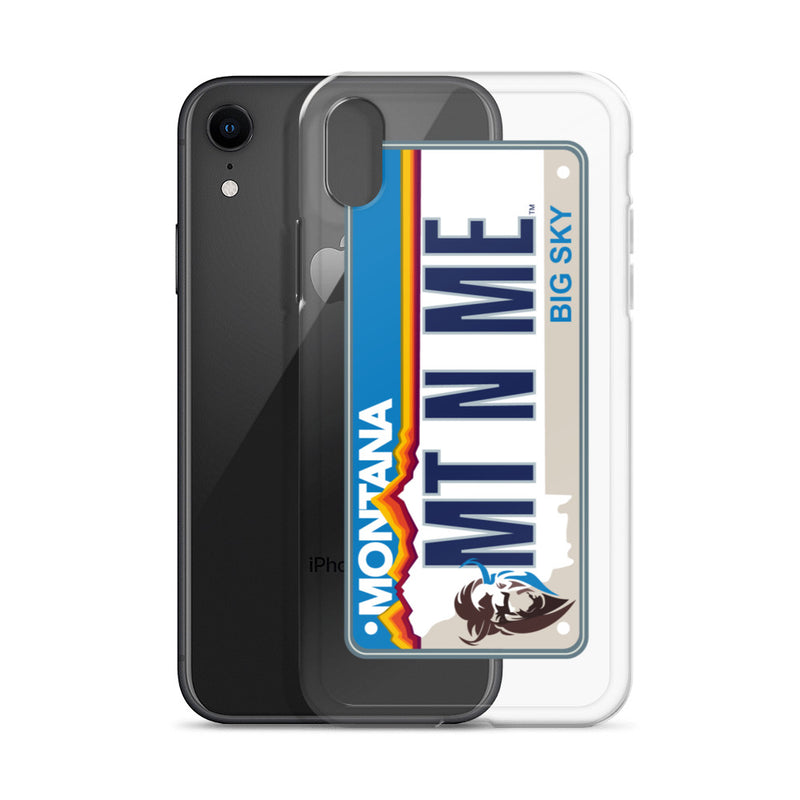 iPhone Case Clear - Montana License Plate