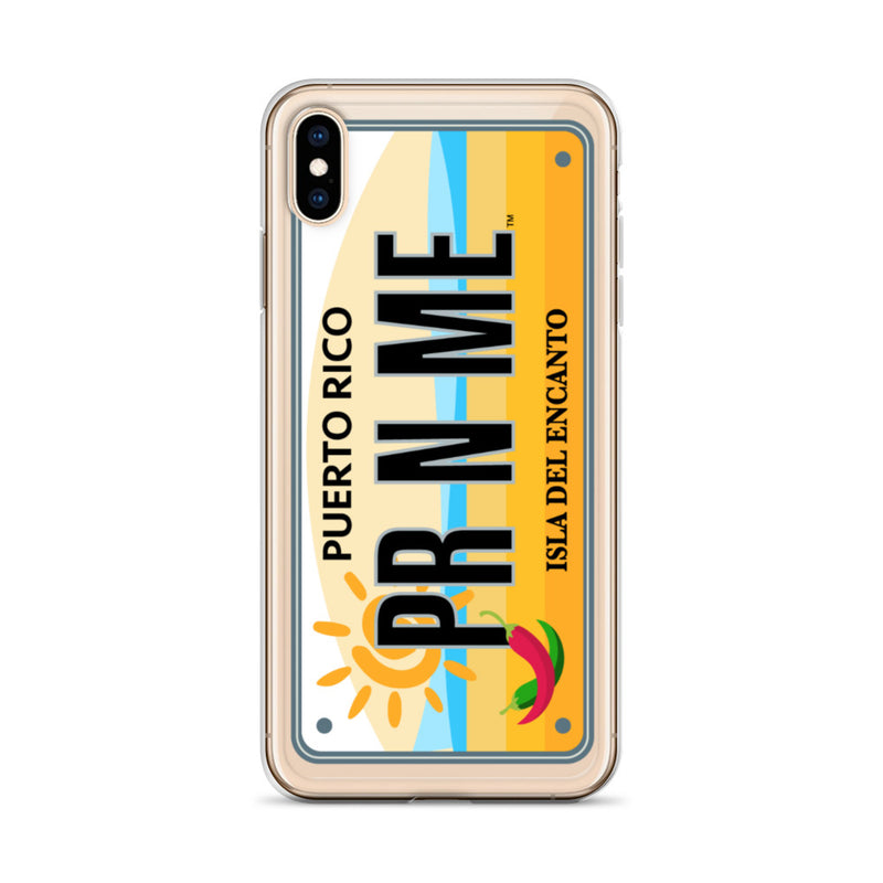 iPhone Case Clear - Puerto Rico License Plate