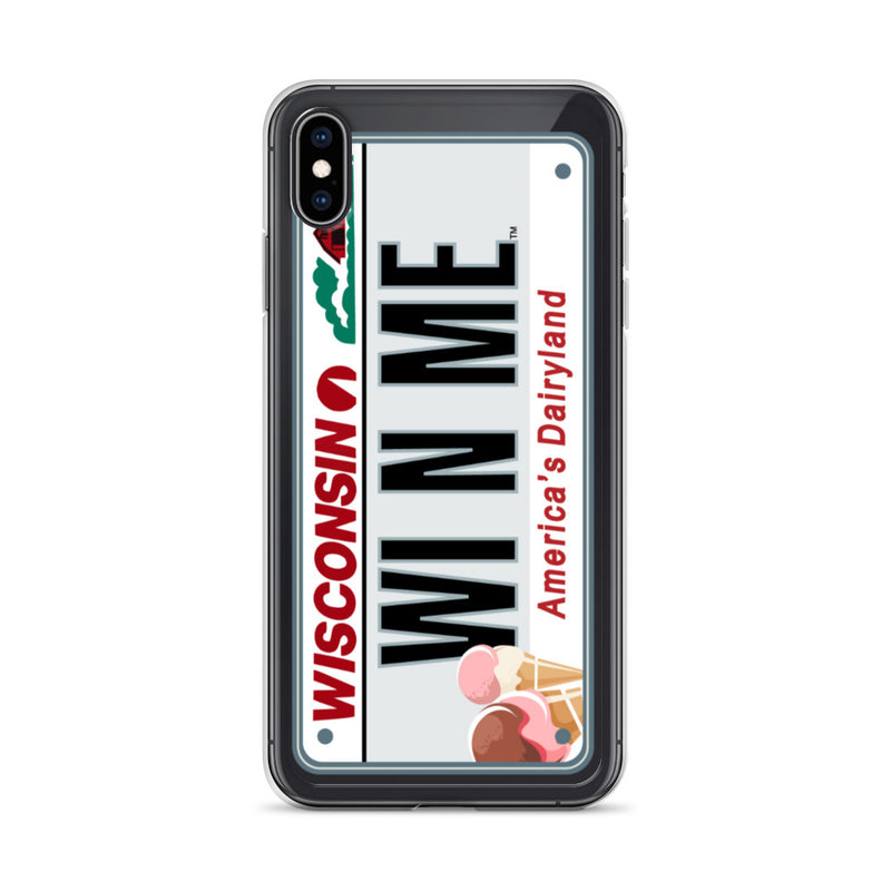 iPhone Case Clear - Wisconsin License Plate